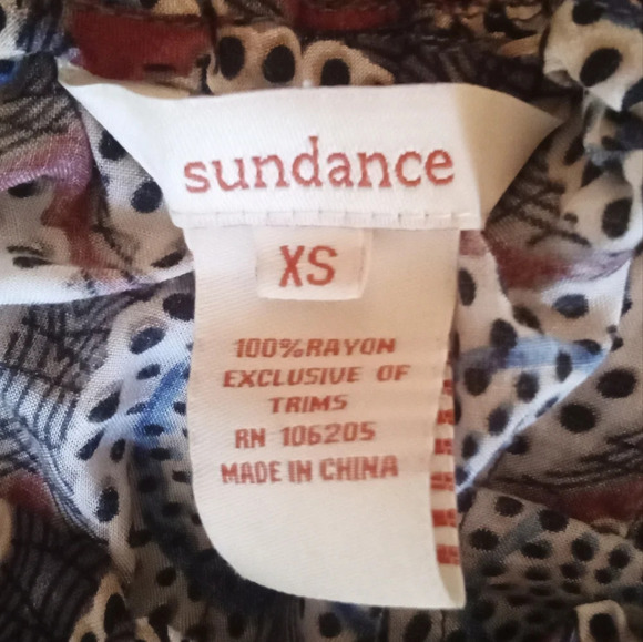 Sundance Mandala Print Zippered Ankle Jogger Pants Pockets Size XS - Picture 6 of 6